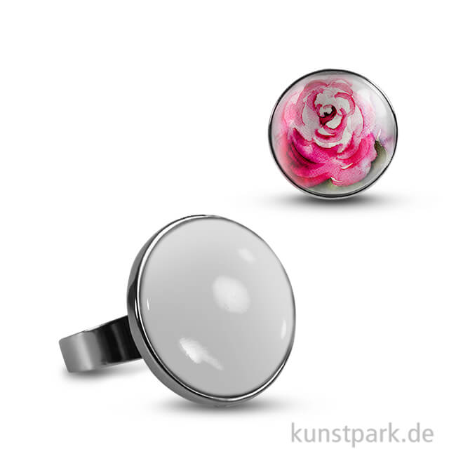 Artikelbild 1 des Artikels “Cabochon Fingerring Rund - dm 21mm - Silber “