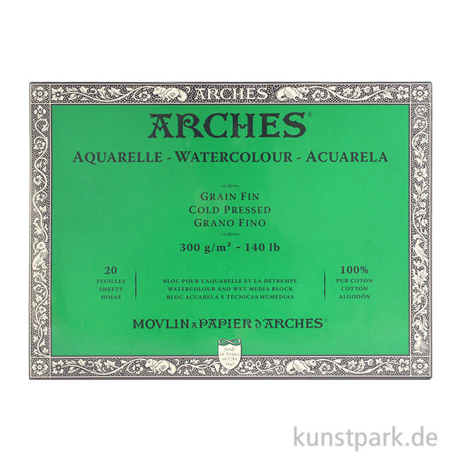 Artikelbild 1 des Artikels “ARCHES Aquarellpapier fein, 20 Blatt, 300g “