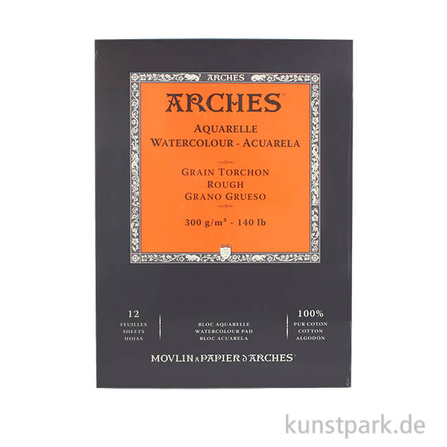 Artikelbild 1 des Artikels “ARCHES Aquarellpapier rau, 12 Blatt, 300g 23 x 31 cm“
