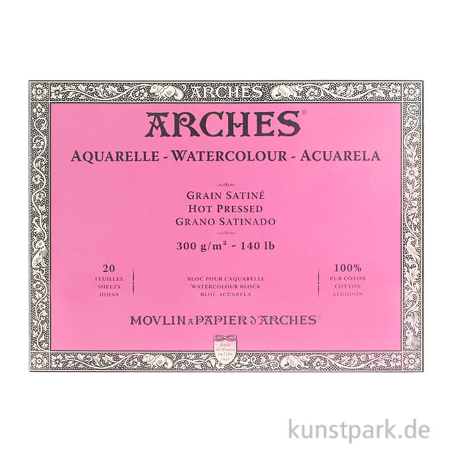 Artikelbild 1 des Artikels “ARCHES Aquarellpapier satiniert, 20 Blatt, 300g “