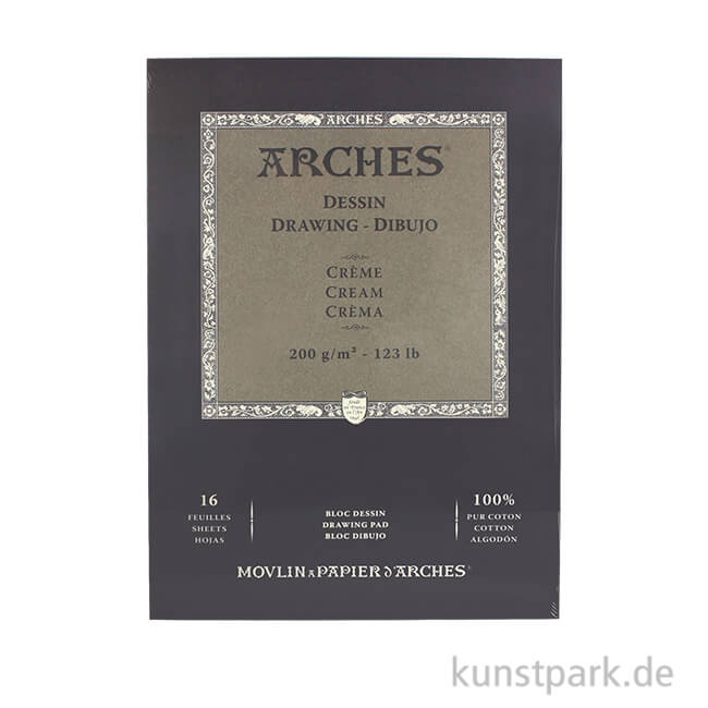 Artikelbild 1 des Artikels “ARCHES DRAWING Creme, 16 Blatt, 200g 23 x 31 cm“