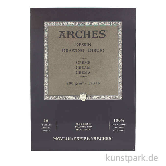 Artikelbild 1 des Artikels “ARCHES DRAWING Creme, 16 Blatt, 200g “