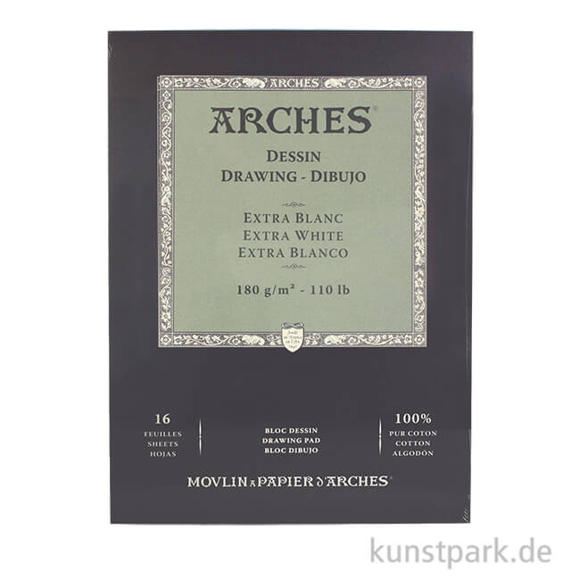 Artikelbild 1 des Artikels “ARCHES DRAWING Extra Weiß, 16 Blatt, 180g 26 x 36 cm“