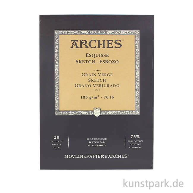 Artikelbild 1 des Artikels “ARCHES SKETCHING, 20 Blatt, 105g 23 x 31 cm“