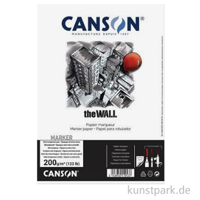 Artikelbild 1 des Artikels “Canson The Wall Papier, 50 x 70 cm, 25 Bögen, 200 g/m² “