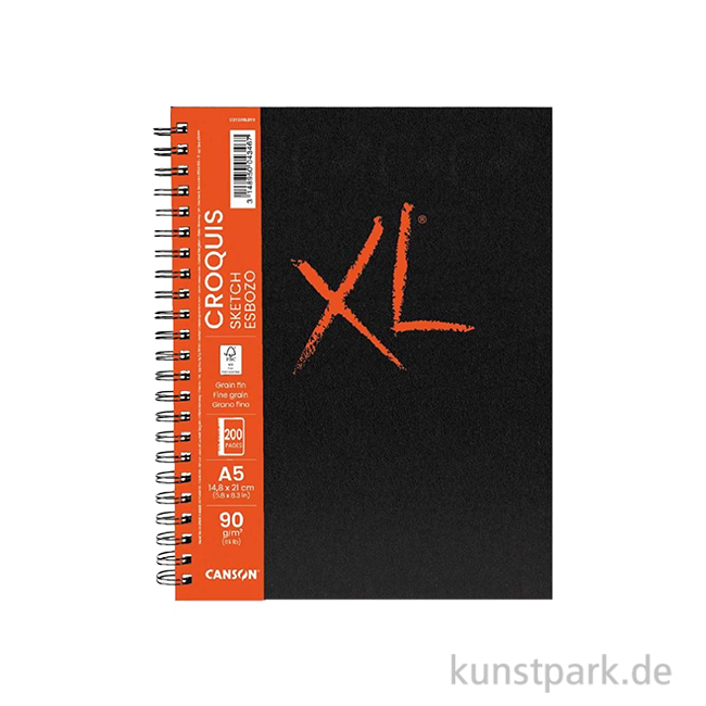 Artikelbild 1 des Artikels “Canson XL Croquis Skizzenbuch, Spiral, DIN A5, 100 Blatt, 90 g/m² “