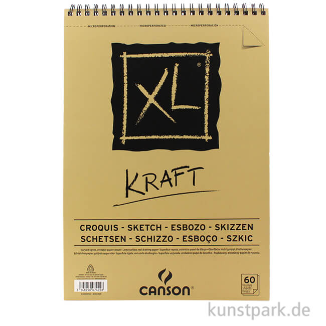 Artikelbild 1 des Artikels “Canson XL Kraft Zeichenpapier, 60 Blatt, 90g DIN A3“