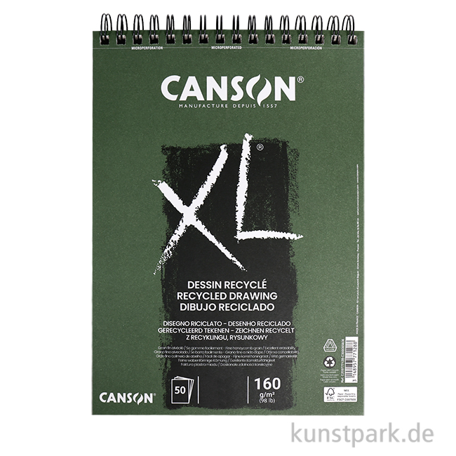 Artikelbild 1 des Artikels “Canson XL Recycled, 160g DIN A3 (50 Blatt)“