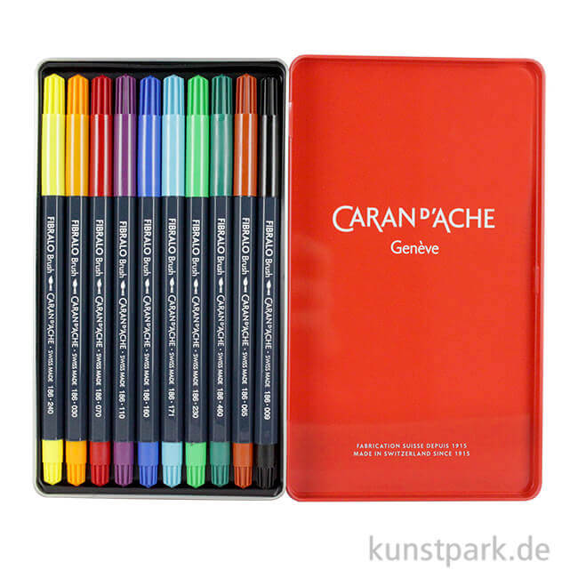 Artikelbild 1 des Artikels “Caran d'Ache FIBRALO Brush Pen 10er Set “