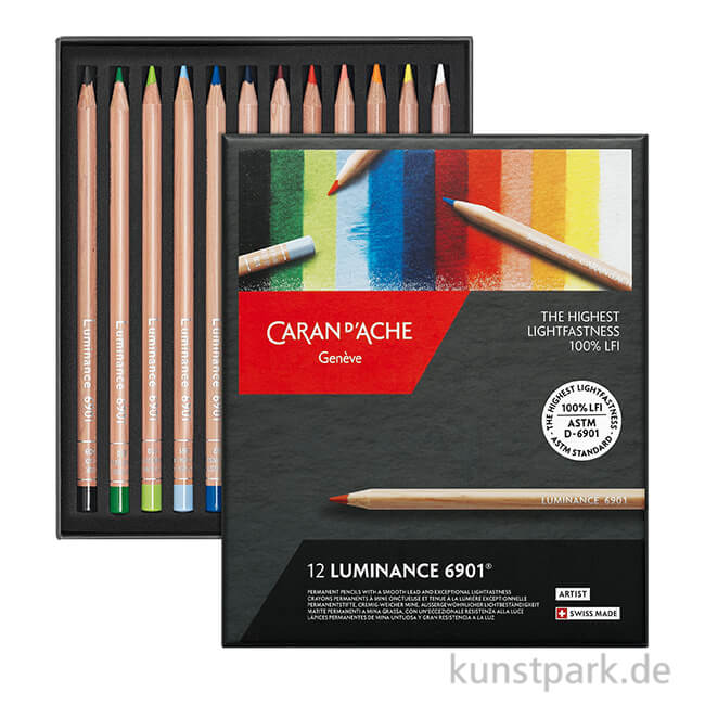 Artikelbild 1 des Artikels “Caran d'Ache - Luminance 6901, 12 Farbstifte im Set “