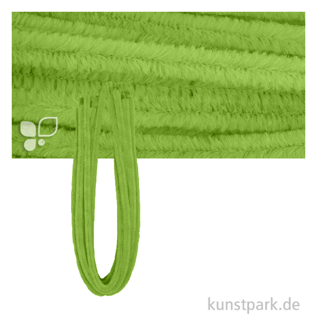 Artikelbild 1 des Artikels “Chenilledraht Pfeifenputzer, Länge 50 cm, Stärke 9 mm, 10 Stück Farbe | Hell Oliv“