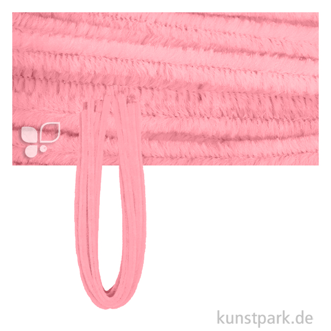 Artikelbild 1 des Artikels “Chenilledraht Pfeifenputzer, Länge 50 cm, Stärke 9 mm, 10 Stück Farbe | Rose“