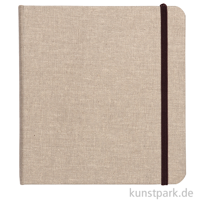 Artikelbild 1 des Artikels “Clairefontaine Goldline Reisealbum, Natur-Leinen, 180 g/m², 32 Blatt 20 x 20 cm“