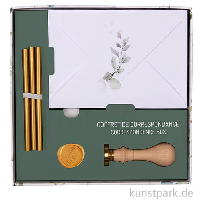 Artikelbild 1 des Artikels “Clairefontaine Korrespondenzset mit Siegel, C6, Grün “