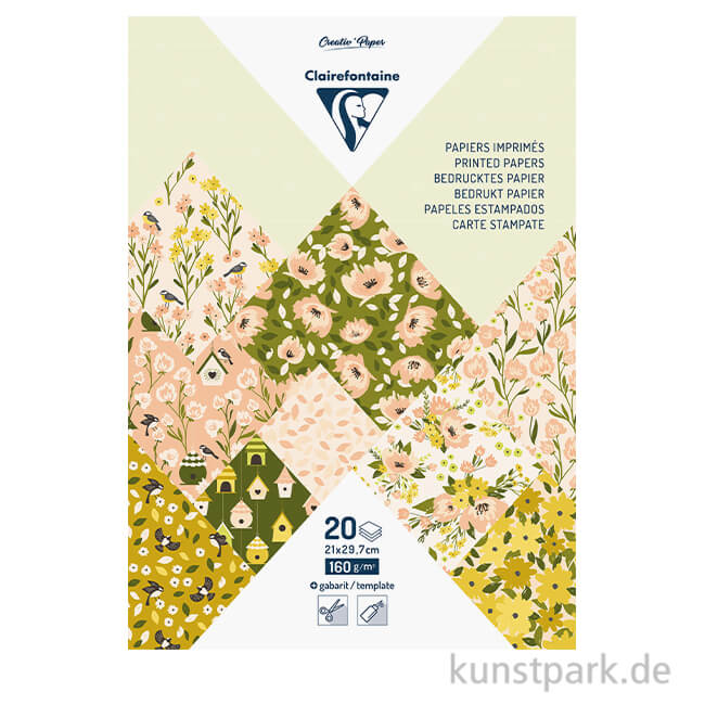 Artikelbild 1 des Artikels “Clairefontaine Motivpapier Block, Herbst, DIN A4, 20 Blatt “