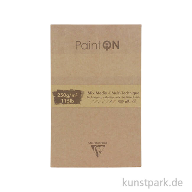 Artikelbild 1 des Artikels “Clairefontaine Paint'ON Zeichenpapier MIX, 250 g, 50 Blatt 13,9 x 21,5 cm“