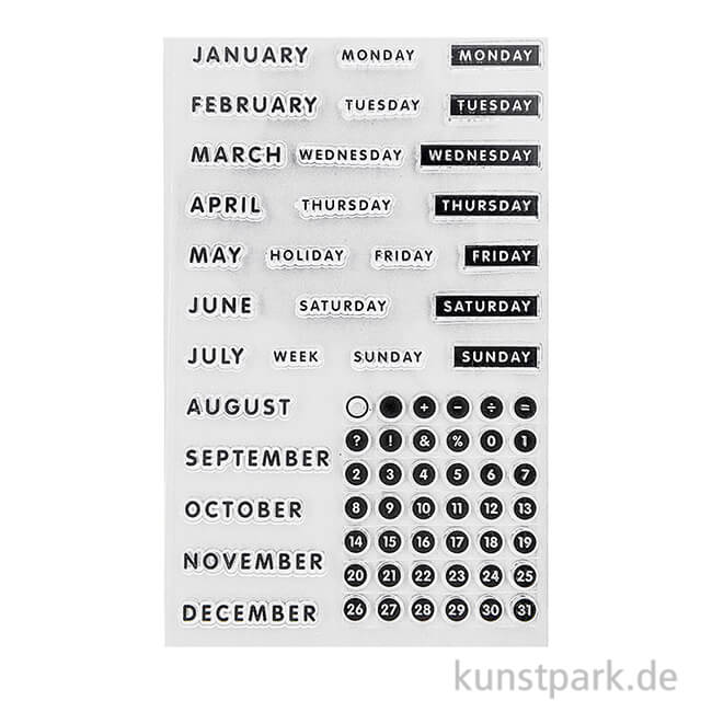 Artikelbild 1 des Artikels “Clear Stamp Kalender - Druckschrift “