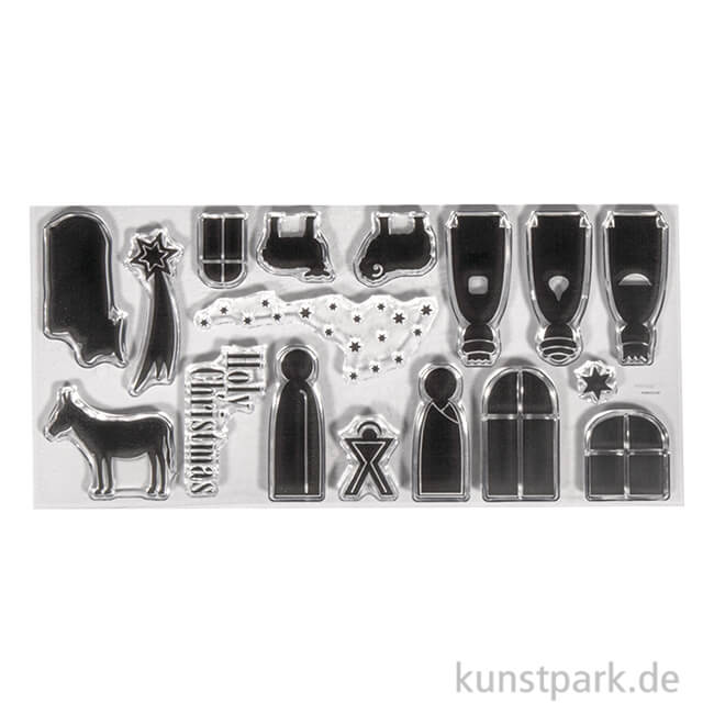 Artikelbild 1 des Artikels “Clear Stamps - Krippe, 97 x 205 mm, 17 Motive “