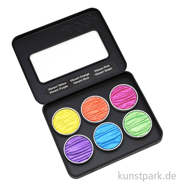 Artikelbild 1 des Artikels “COLIRO Pearl Colors - 6 Perlglanzfarben im Metallkasten, Vibrant “