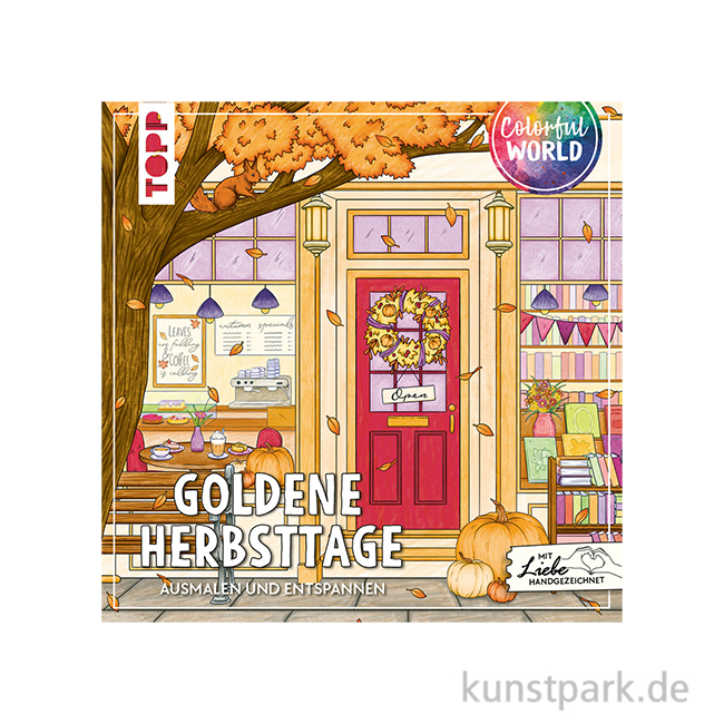 Artikelbild 1 des Artikels “Colorful World - Goldene Herbsttage ausmalen, Topp Verlag “