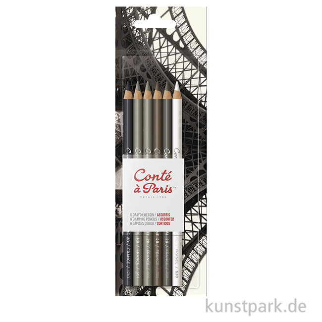 Artikelbild 1 des Artikels “Conte Zeichenstifte 6 Stück sortiert im Blister “