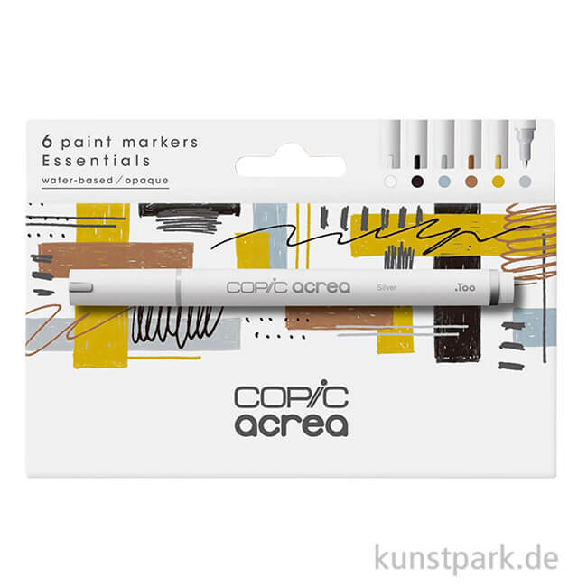 Artikelbild 1 des Artikels “COPIC acrea Paint Marker Set, Essentials, 6 Stück “