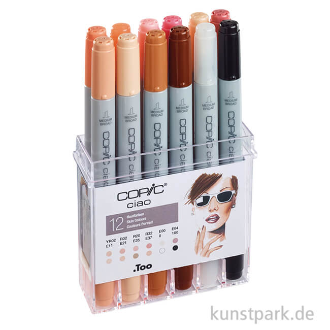 Artikelbild 1 des Artikels “COPIC ciao Set 12er - Hautfarben “