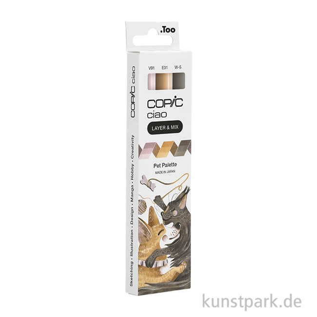 Artikelbild 1 des Artikels “COPIC ciao Set - 3er Pet Palette “