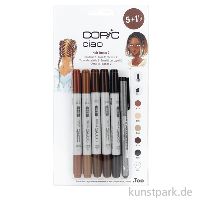 Artikelbild 1 des Artikels “COPIC ciao Set 5+1 - Hairy Tones 2 “