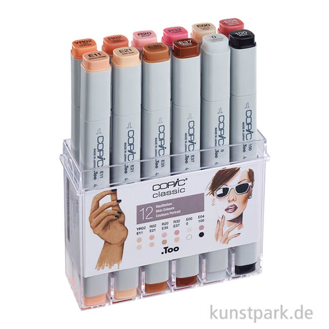 Artikelbild 1 des Artikels “COPIC Marker Set 12er - Hautfarben “