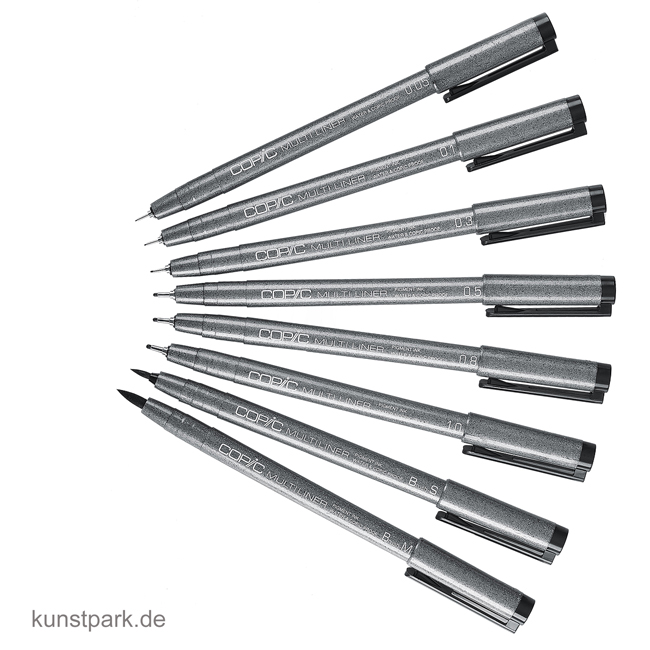 Artikelbild 1 des Artikels “COPIC Multiliner Set - Schwarz, 8 Strichstärken “