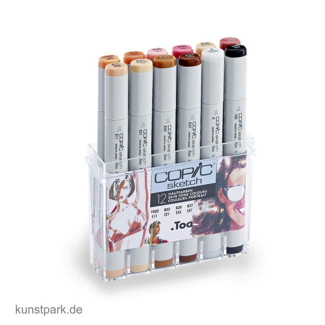 Artikelbild 1 des Artikels “COPIC sketch Set 12er - Hautfarben “
