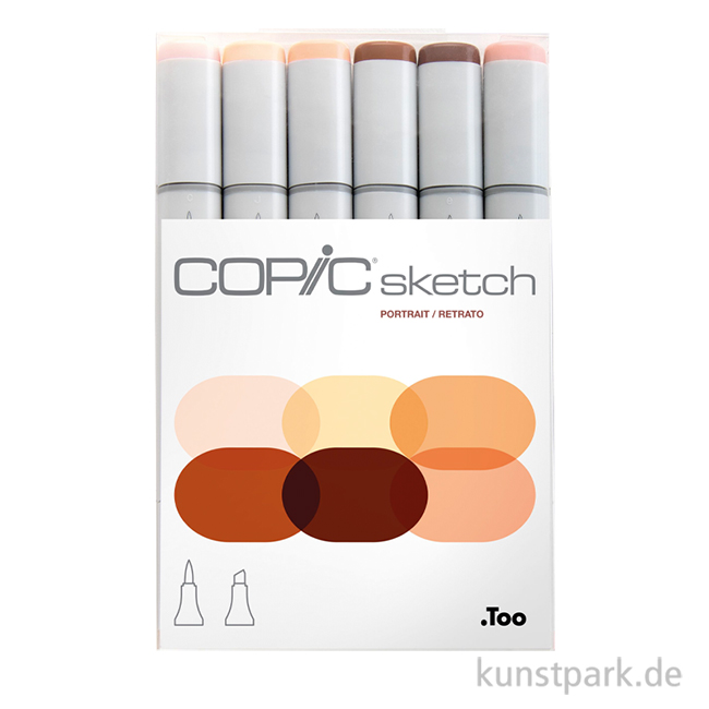 Artikelbild 1 des Artikels “COPIC Sketch Set - Portrait, 6 Marker “