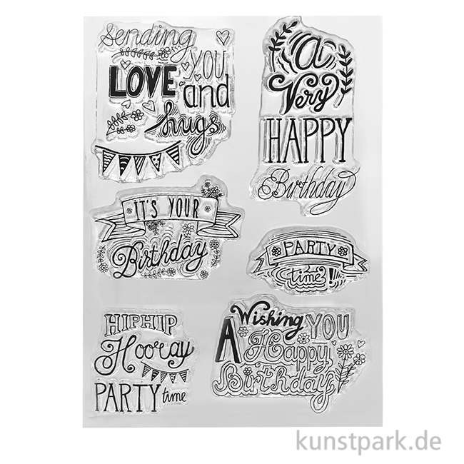 Artikelbild 1 des Artikels “CraftEmotions Clear Stamps - Birthday, DIN A6 “