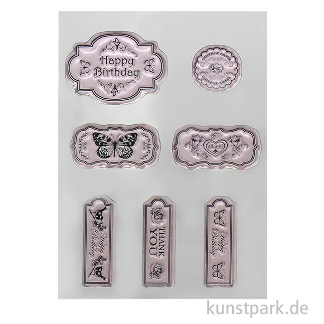 Artikelbild 1 des Artikels “CraftEmotions Clear Stamps - Etiketten, DIN A6 “