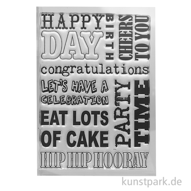 Artikelbild 1 des Artikels “CraftEmotions Clear Stamps - Hintergrund Party, DIN A6 “