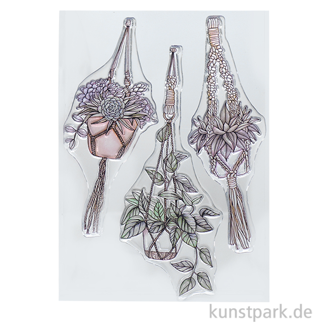 Artikelbild 1 des Artikels “CraftEmotions Clear Stamps - Makramee Hängepflanzen, DIN A6 “