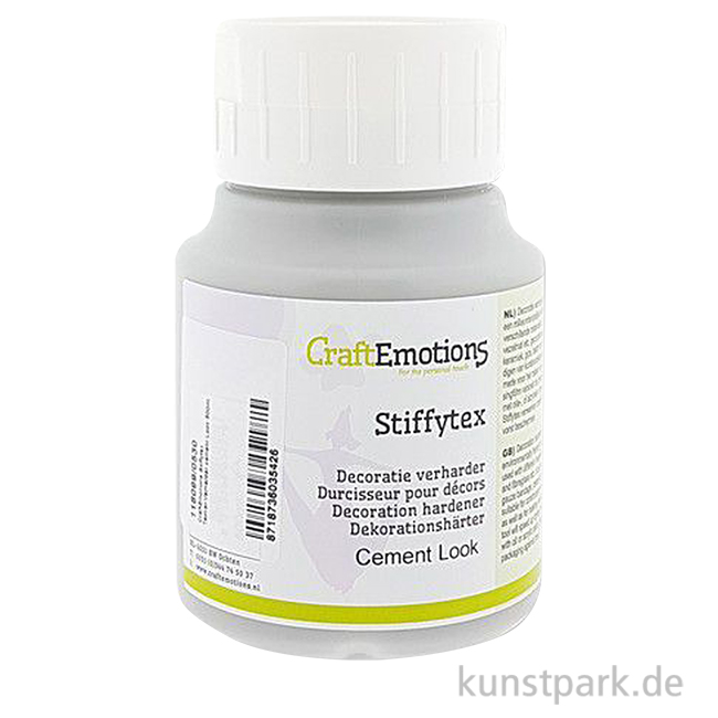 Artikelbild 1 des Artikels “CraftEmotions Stiffytex - Textilhärter für Zement-Look, 500 ml “