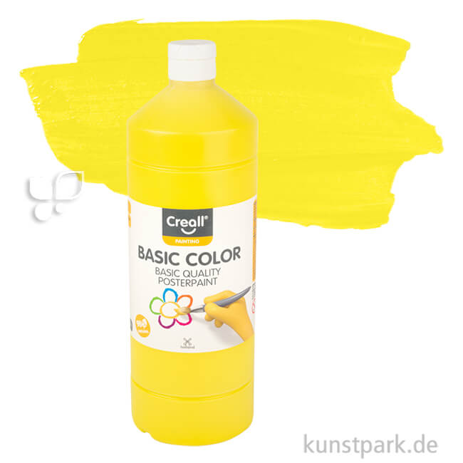 Artikelbild 1 des Artikels “Creall BASIC Gouachefarben 1000 ml Einzelfarbe | 02 primär Gelb“
