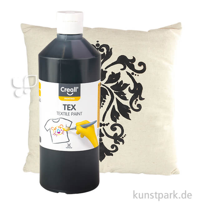 Artikelbild 1 des Artikels “Creall TEX Stoffmalfarbe 500 ml | Schwarz“