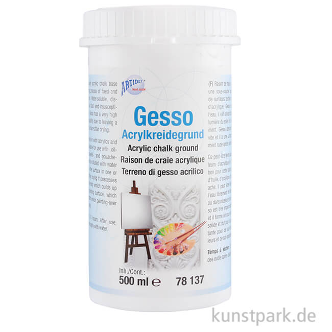 Artikelbild 1 des Artikels “Gesso Grundierung Weiß 500 ml“