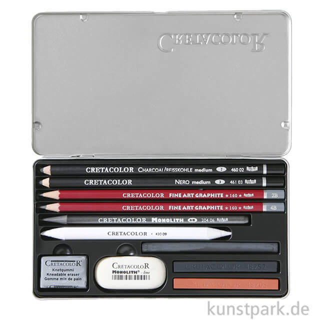 Artikelbild 1 des Artikels “Cretacolor Teachers Choice, 11-teiliges Zeichenset im Metalletui “