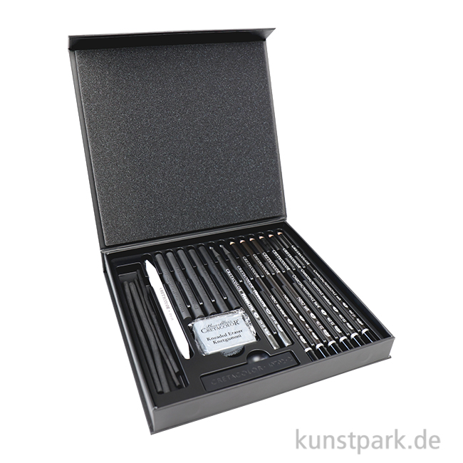 Artikelbild 1 des Artikels “Cretacolor BLACK BOX - 20 teiliges Kohle Geschenkset “