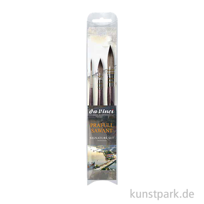 Artikelbild 1 des Artikels “da Vinci Aquarellpinsel Set mit 3 Pinseln - Prafull Sawant Edition “