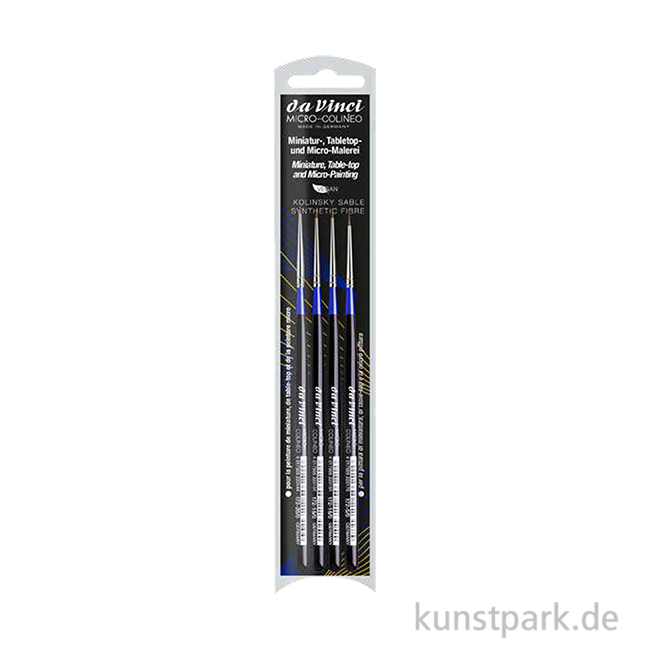 Artikelbild 1 des Artikels “da Vinci MICRO-COLINEO Pinselset mit 4 Miniaturpinseln “