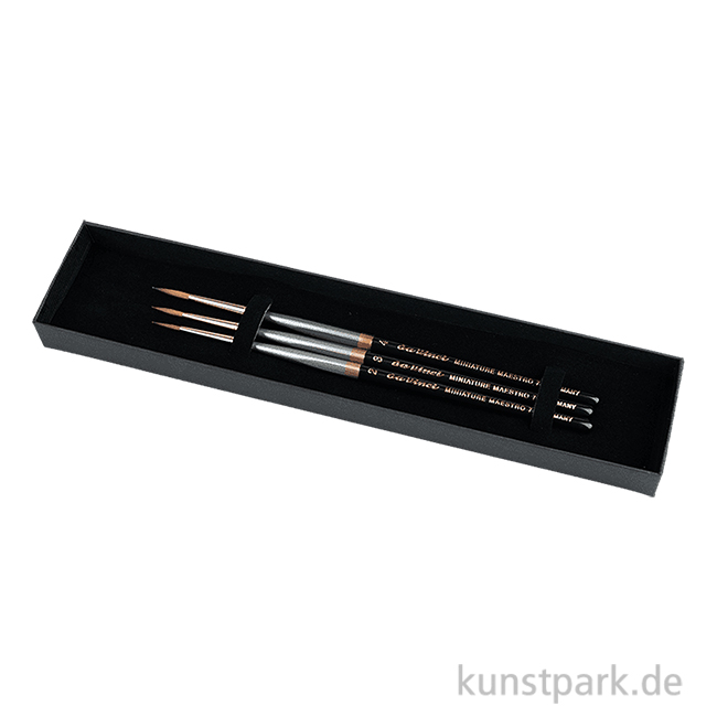 Artikelbild 1 des Artikels “da Vinci MINIATURE MAESTRO Geschenkbox, 3 Miniaturpinsel, Serie 70 “