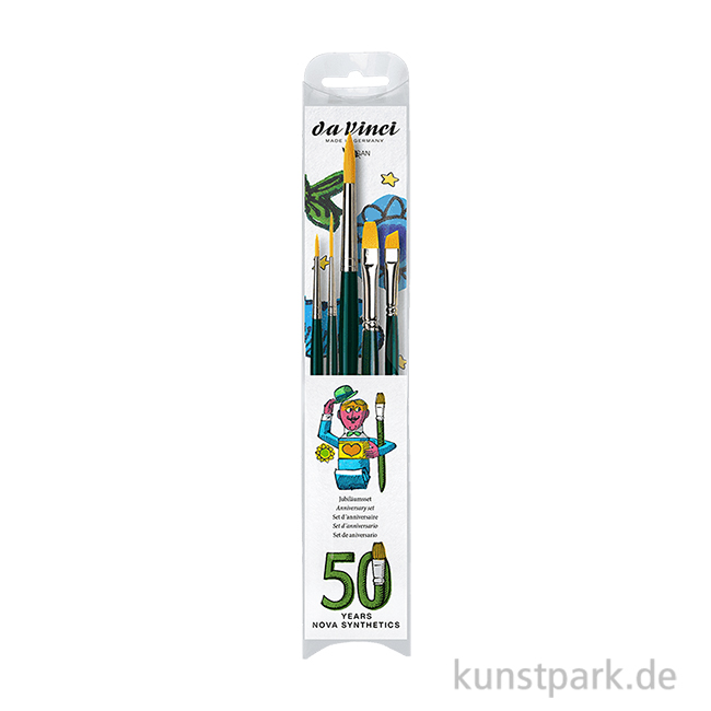 Artikelbild 1 des Artikels “da Vinci NOVA Pinsel Jubiläumsset, 5 Synthetikpinsel, Universal “