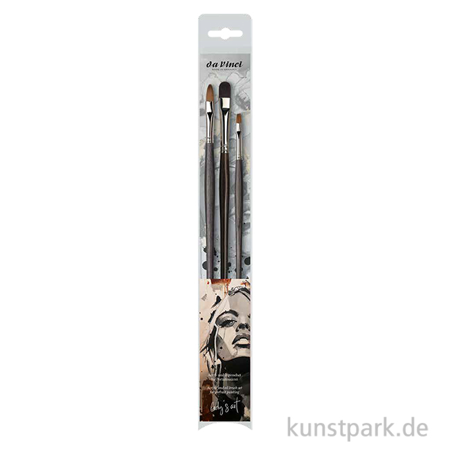 Artikelbild 1 des Artikels “da Vinci Portrait Pinselset mit 3 Öl- und Acrylpinseln “