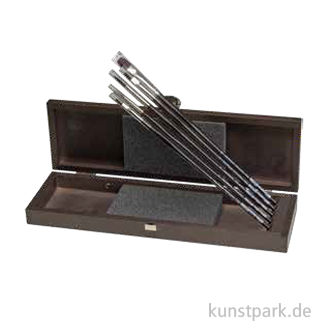 Artikelbild 1 des Artikels “da Vinci TOP-ACRYL Pinselset, Holzbox mit 5 Öl- und Acrylpinseln “