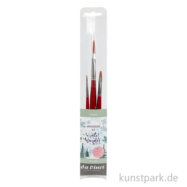 Artikelbild 1 des Artikels “da Vinci - WINTER WONDER Watercolor-Set May & Berry mit drei Pinseln “